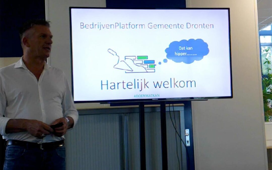 Ledenavond  BedrijvenPlatform Gemeente Dronten 13 juli 2022 ** Nieuw Logo**