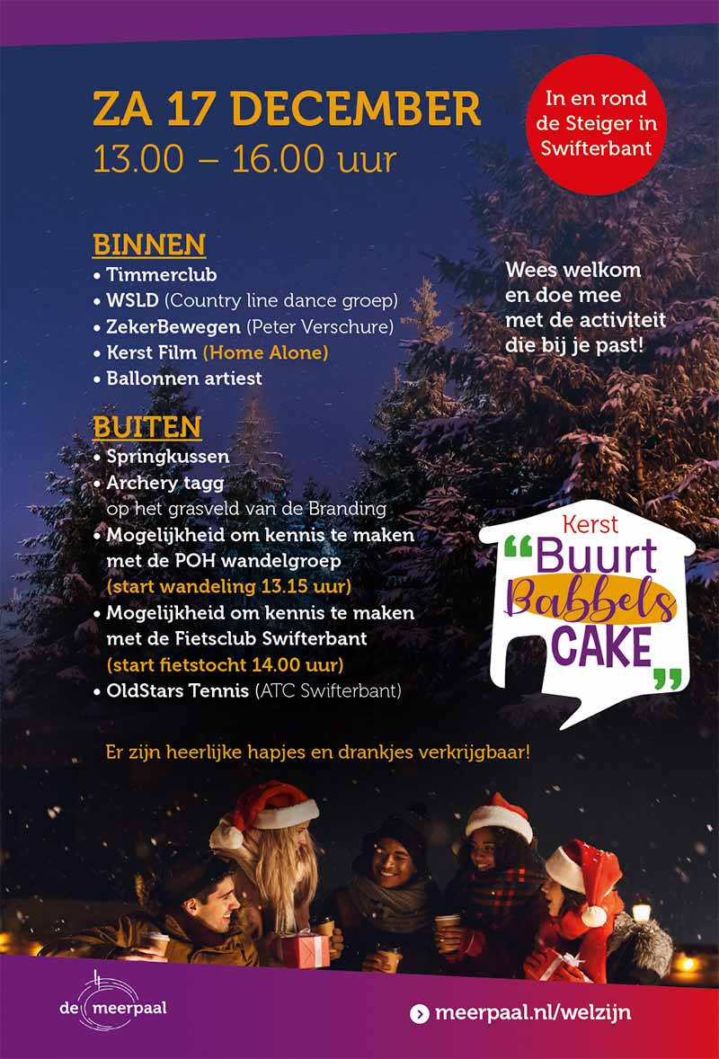 Kerst Buurt Babbels Cake in Swifterbant