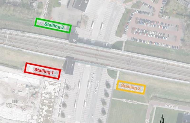 Verwijderen van fietsen buiten de stallingen op het station