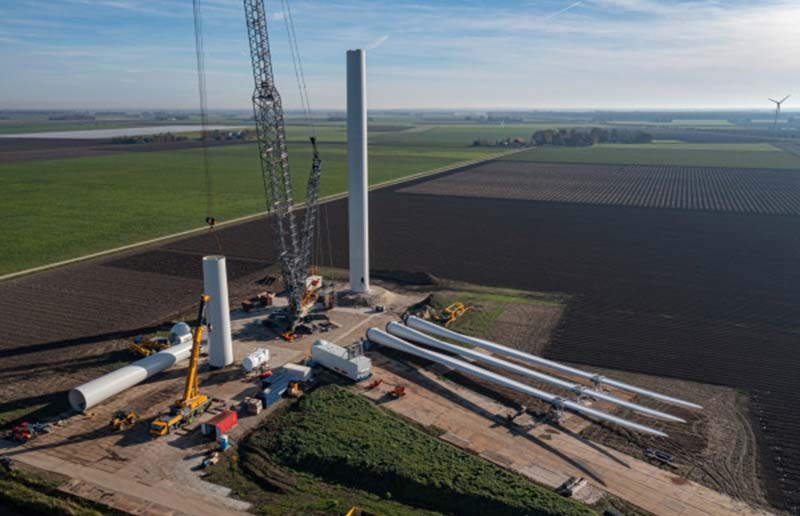 Rondleidingen over bouwplaats windparken