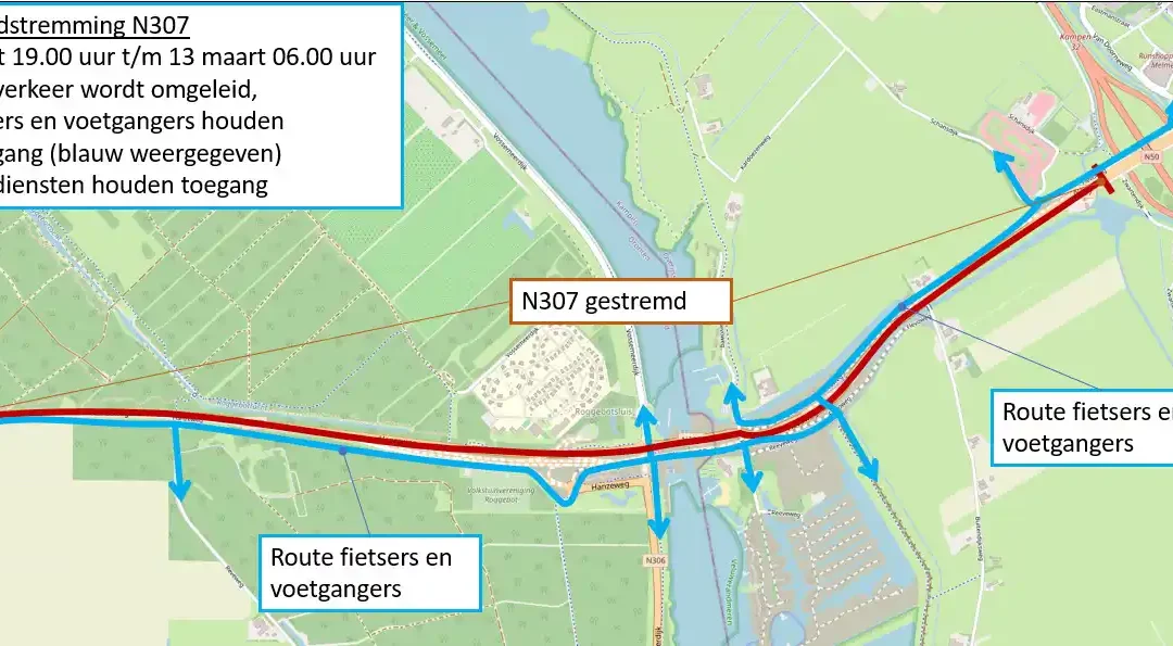 Weekendstremming N307 – 10 tot en met 13 maart