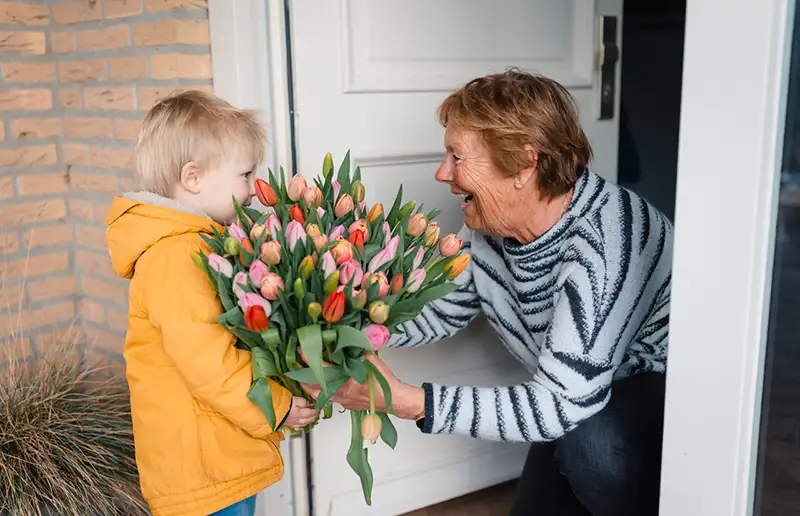 Deel je geluk, vertel ’t met tulpen