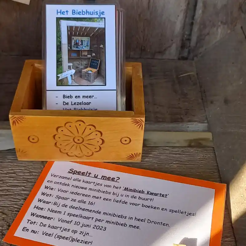 Alles werd uit de kast getrokken om een aanlokkelijk aanzicht te creëren van ieders Minibieb.