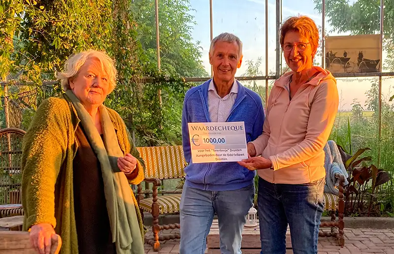 Cheque van € 1.000 voor Torenbosje