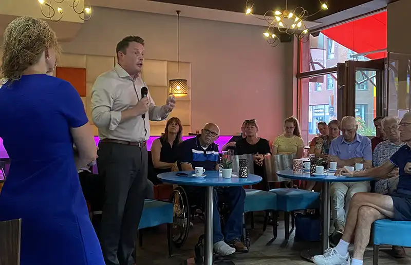 Verslag politiek café CDA Dronten op 19 juni bij Moellies