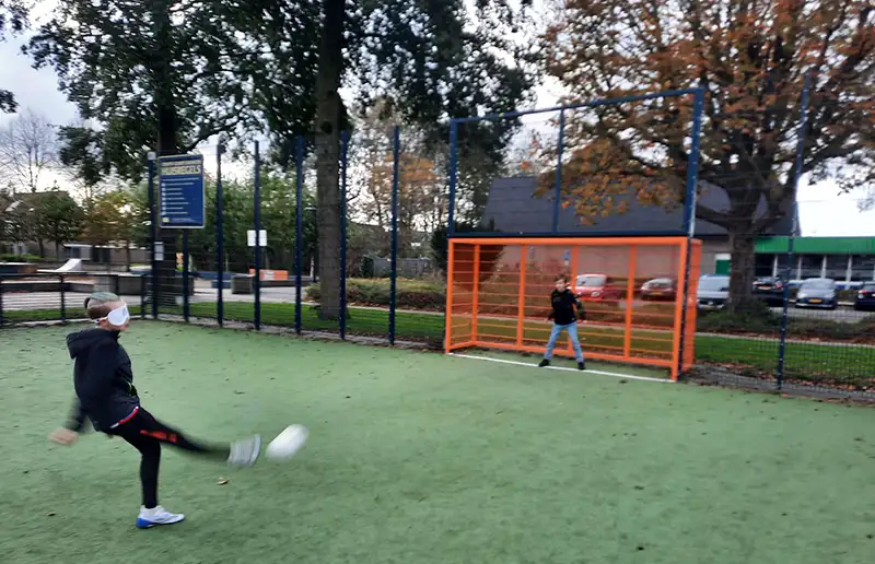 Blindenvoetbal in Week van het Aangepast Sporten
