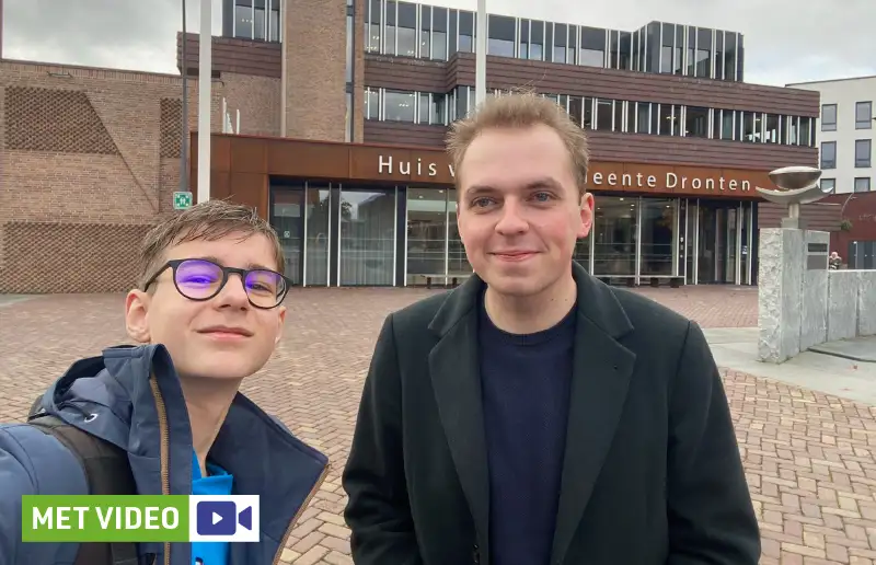 Video | Erik Sjoers (jongste raadslid) in de gemeenteraad