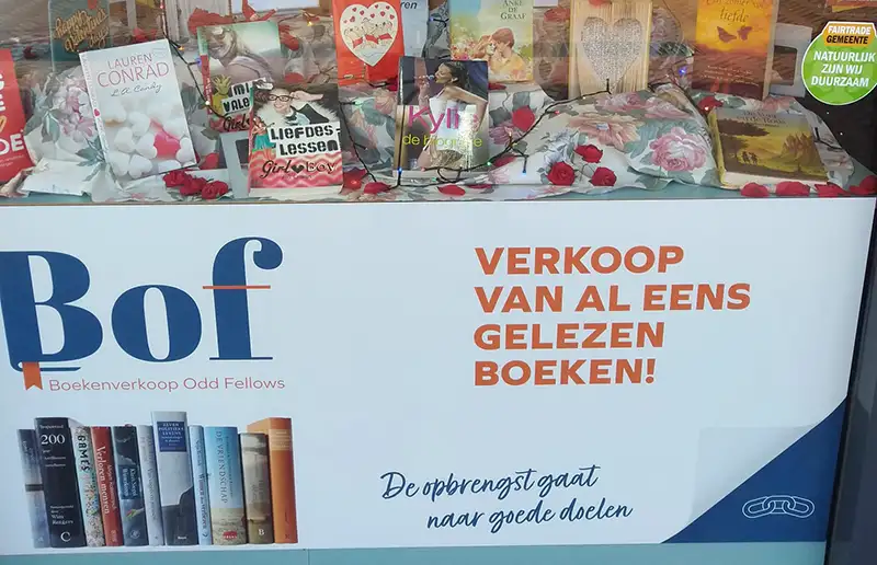Boekenverkoop Odd Fellows Dronten heet nu Bof
