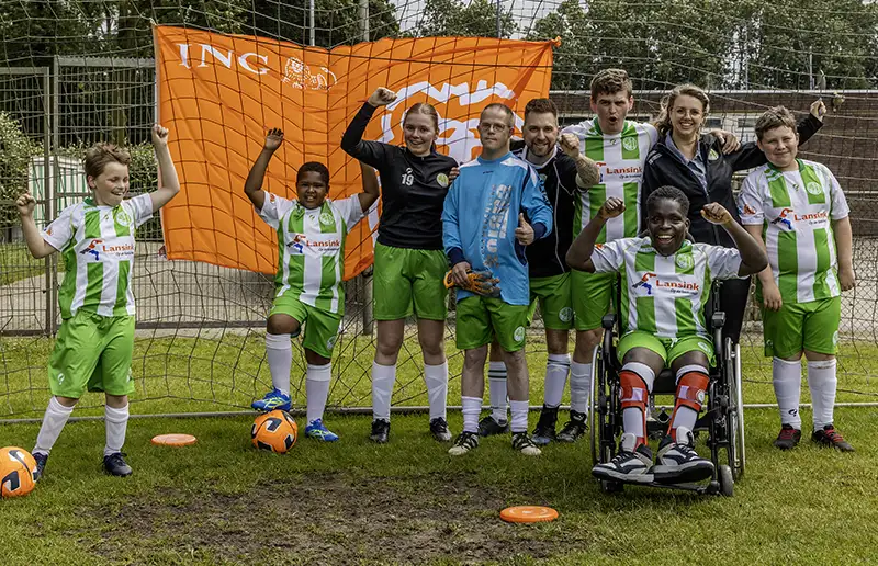 G-voetballers zijn VIP tijdens ING G-toernooi