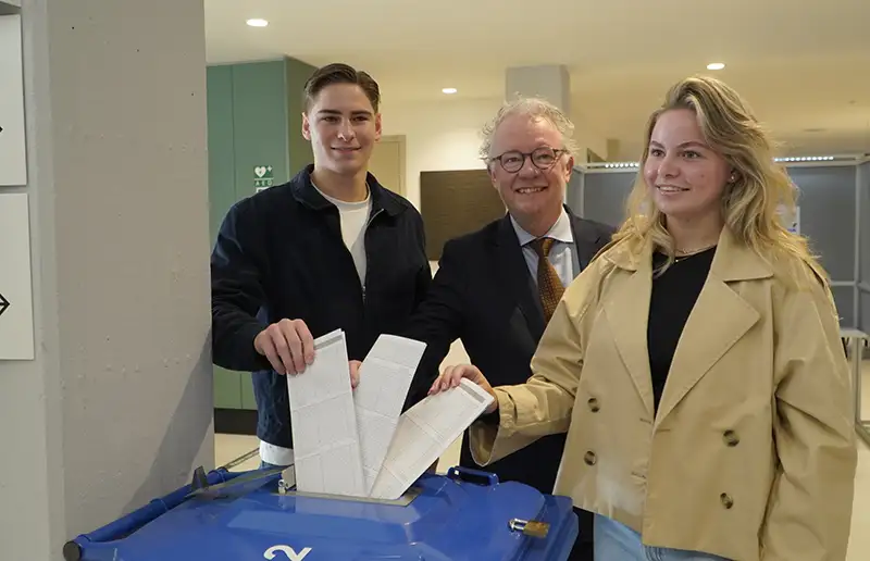 Eerste stem burgemeester Gebben