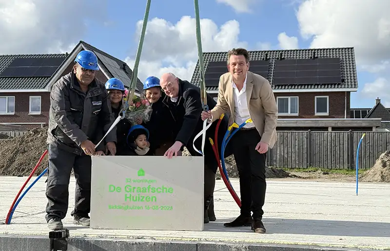 Bouw van 32 woningen gestart in Biddinghuizen