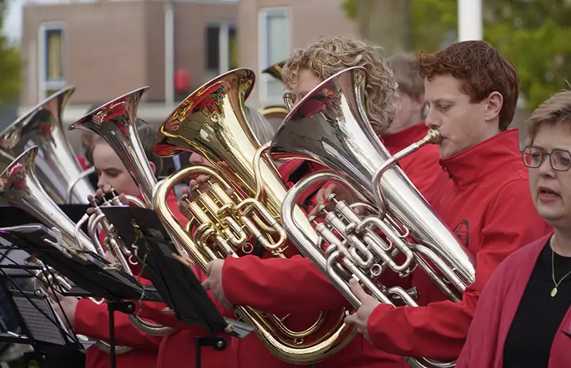 Het orkest tijdens de opening
