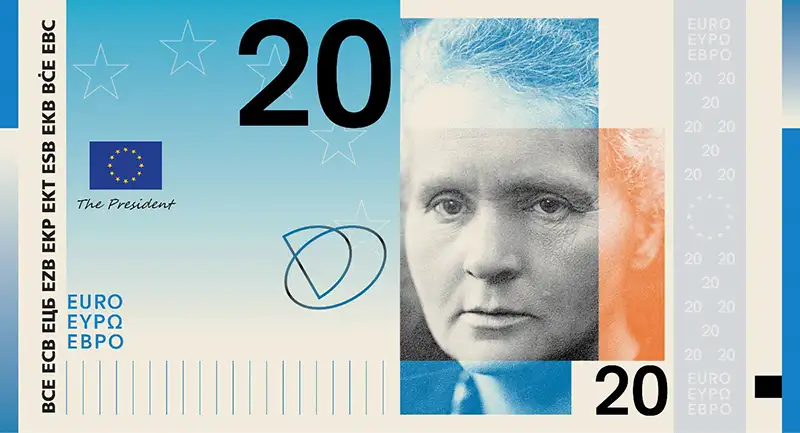 Achterkant bankbiljet 20 euro keuze 1