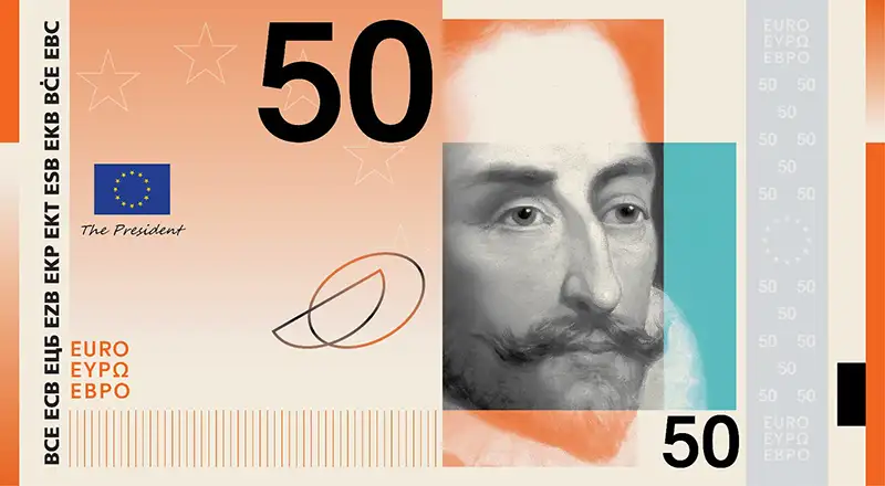 Achterkant bankbiljet 50 euro keuze 1