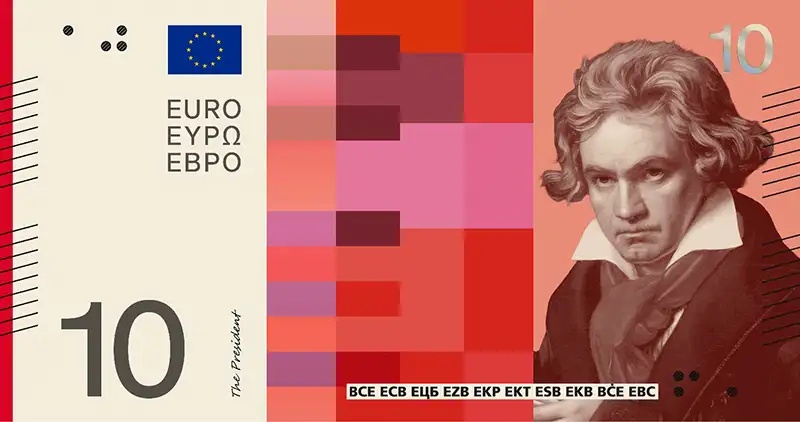 Achterkant bankbiljet 10 euro keuze 3