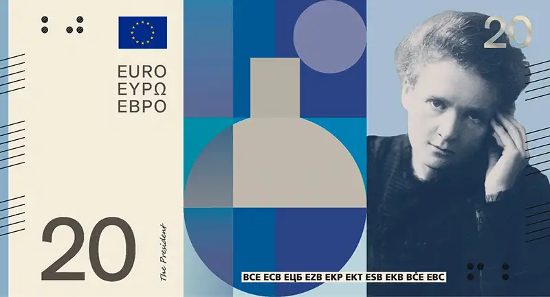 Achterkant bankbiljet 20 euro keuze 3