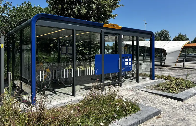 Dronten heeft primeur met eerste duurzame OV-fietspaviljoen van Nederland