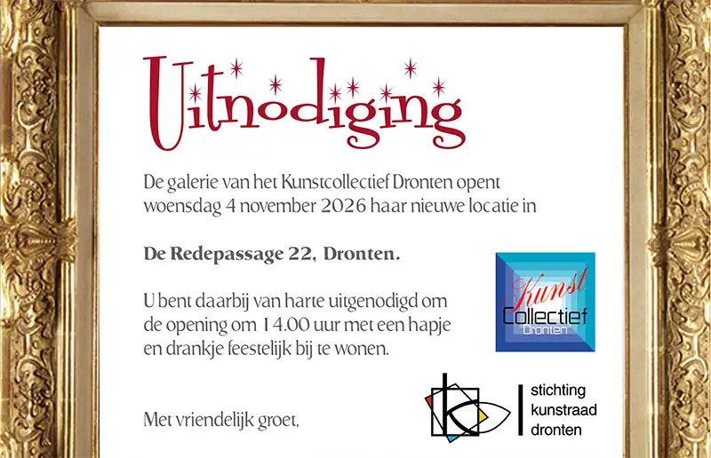 Kunstraad Dronten opent nieuwe galerie aan de Redepassage